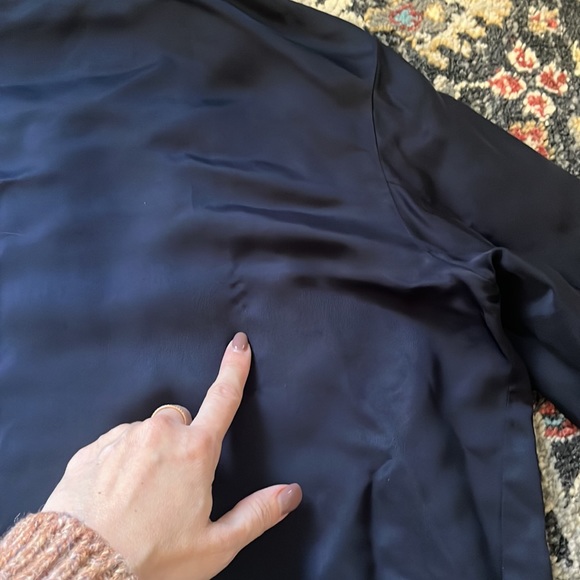 Theory Tie Bomber Jacket, Black, Durham Tech,  Sz M - Picture 12 of 13